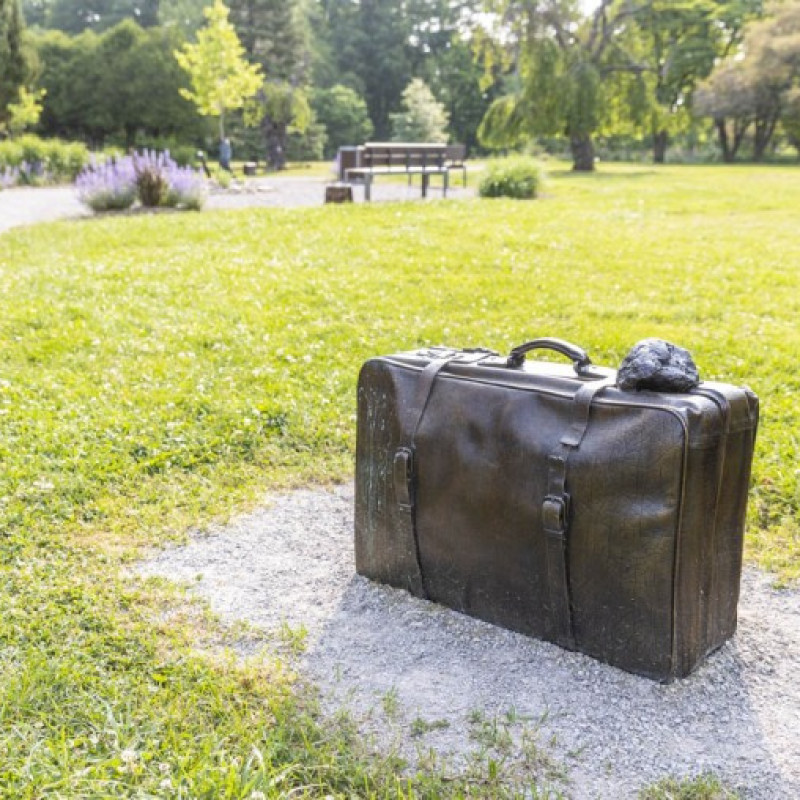 Churchill Park Suitcase Art Project in Hamilton Ontario